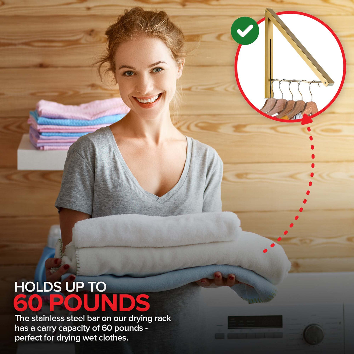 Stock Your Home Gold / 1 Rack / 1 Garment Racks