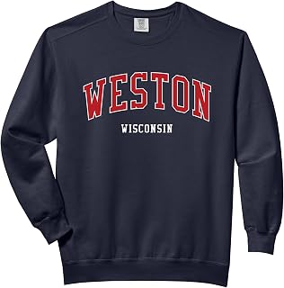 Weston Wisconsin College University Style Comfort Colors Adult Sweatshirt