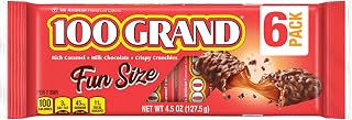 100 Grand Fun Size, 4.5 oz, 6 Count (Pack of 1)