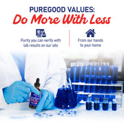 Methylene Blue 1% Liquid by PureGood – 60mL, Glass, Blue, Pack of 2, Model 1010