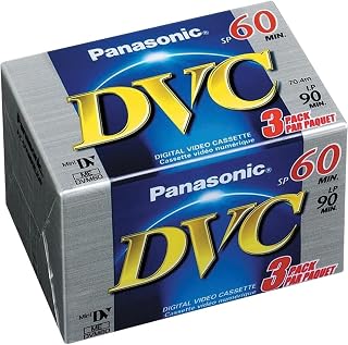 Panasonic miniDV Videocassette - 60 Minutes, 3-Pack