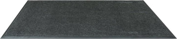 Winco 3' x 5' Gray Carpet Floor Mat | Non-slip backing, Absorbent material, Indoor / Outdoor