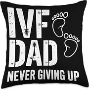 IVF in Vitro Fertilization Transfer Day Fertility Pregnancy Throw Pillow