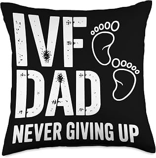 IVF in Vitro Fertilization Transfer Day Fertility Pregnancy Throw Pillow