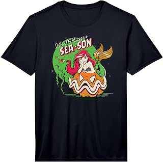 Disney Princess The Little Mermaid Ariel Halloween Sea-Son Performance T-Shirt
