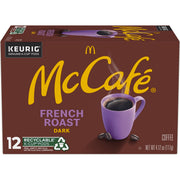French Roast Keurig K Cup Coffee Pods (12 Count) by McCafe – 12 Count (Pack of 1), Model 430000608800