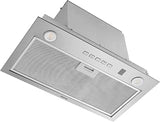 Broan-NuTone PM400SSV 21-inch Custom Cabinet Built-In 4-Speed Power Pack Insert with Voice Control, LED Lighting, and 450 Max Blower CFM, Stainless Steel