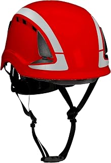 3M DBI-SALA Safety Helmet, Type II with SecureFit, Red, Vented