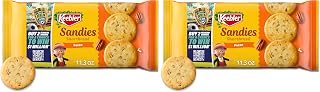 Keebler Sandies Pecan Cookies, Shortbread Cookies with Crunchy Pecans, 11.3 oz (Pack of 2)
