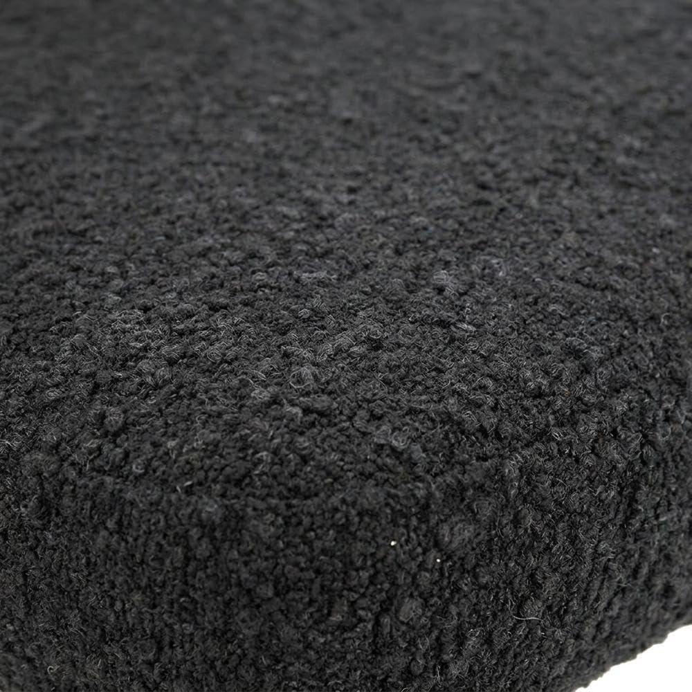 Boucle-Upholstered Side Chair with Ash Wood Legs by Starlight Canyon Home – Boucle, Black