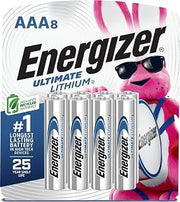Energizer Ultimate Lithium AAA Batteries (8 Pack), Lithium Triple A Batteries
