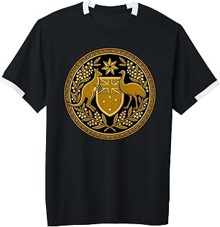 Australian Coat of arms Kangaroo emu Heraldry Adult & Youth Soccer Jersey