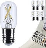 Satco 3W T6.5 LED Light Bulb 5000K Natural Light 200 Lumens Clear 300 Degree Beam E17 Intermediate Base 92 CRI Dimmable Wet Rated IP65 Enclosed Fixture Rated 120V S12521 (6 Pack)