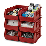 QUANTUM STORAGE SYSTEMS Red / 18" L x 6" W x 5" H / Ultra Stack & Hang Shelf Baskets