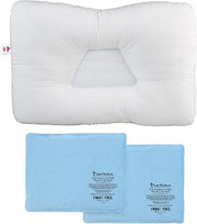 Core Products Tri-Core Cervical Pillow, Firm, Full Size Soft Comfort CorPak, 2 Pack 10"x13"