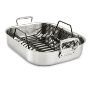 All-Clad Stainless Steel Roaster with Rack, 13 x 16 Inch, Silver