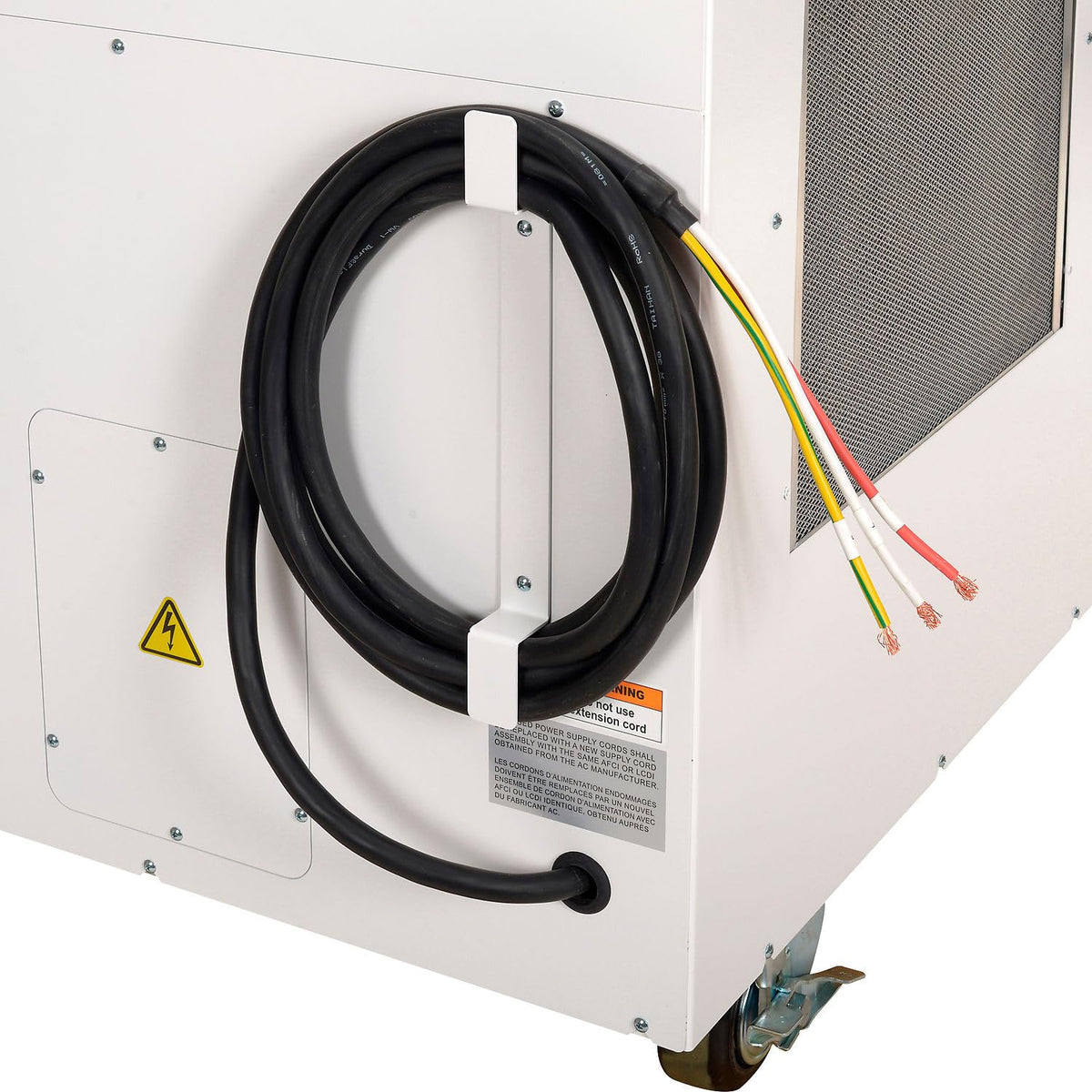 Portable A/C W/Cold Air Nozzles by Global Industrial – 5.0 tons, Steel, Blue & White, Model 292846R