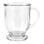 Mug Cafe Crystal 16 Ounce by Anchor Hocking – 16 Ounces, 16.0 fluid_ounces, Glass, Clear, Model 547979-83045A