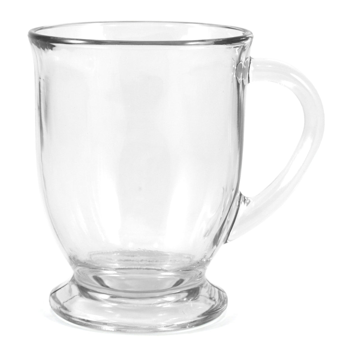 Mug Cafe Crystal 16 Ounce by Anchor Hocking – 16 Ounces, 16.0 fluid_ounces, Glass, Clear, Model 547979-83045A