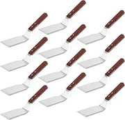 Adcraft 11" Scraper/Turner with Wood Handle, Pack of 12, in Stainless Steel (KT-64)