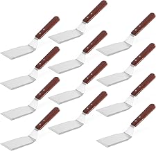 Adcraft 11" Scraper/Turner with Wood Handle, Pack of 12, in Stainless Steel (KT-64)