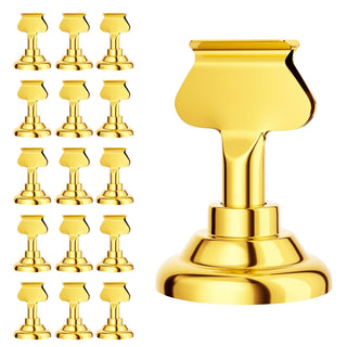 Urban Deco Place Card Holders, 1.7 Inch Steel, Gold 16 Pack