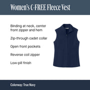 Women's Fleece Vest by Port Authority – XX-Large, Polyester Blend, Grey Steel, Model L702