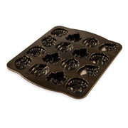 Autumn Cakelet Pan by Nordic Ware – 3-Cup, 3.0 cups, Aluminum, Bronze, Model 87048