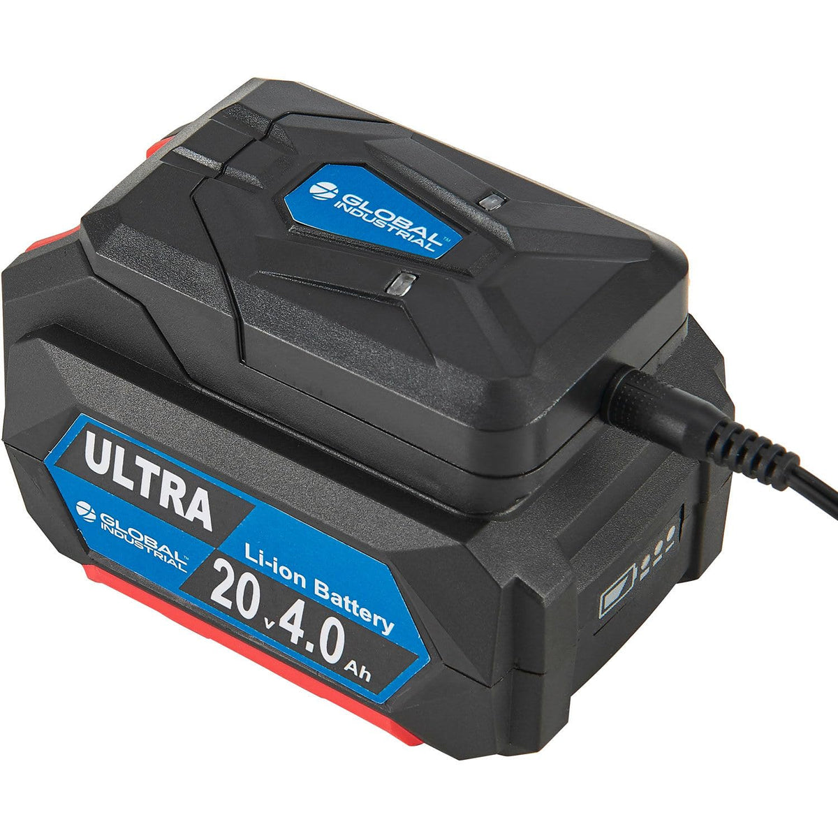 Battery Powered HEPA Wet/Dry Vacuum with Air Inflate Adapter by Global Industrial – Plastic, Blue, Model JN701