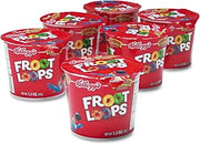 Kellogg's Froot Loops Breakfast Cereal, Single-Serve 1.5Oz Cup, 6 Cups/Box