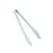6" scallop grip tong by Thunder Group – 6, Polycarbonate, White, Model PLSGTG006WH