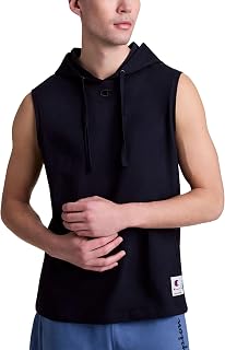 Champion Men's Sleeveless T-Shirt Hoodie, Standard Fit, Lightweight