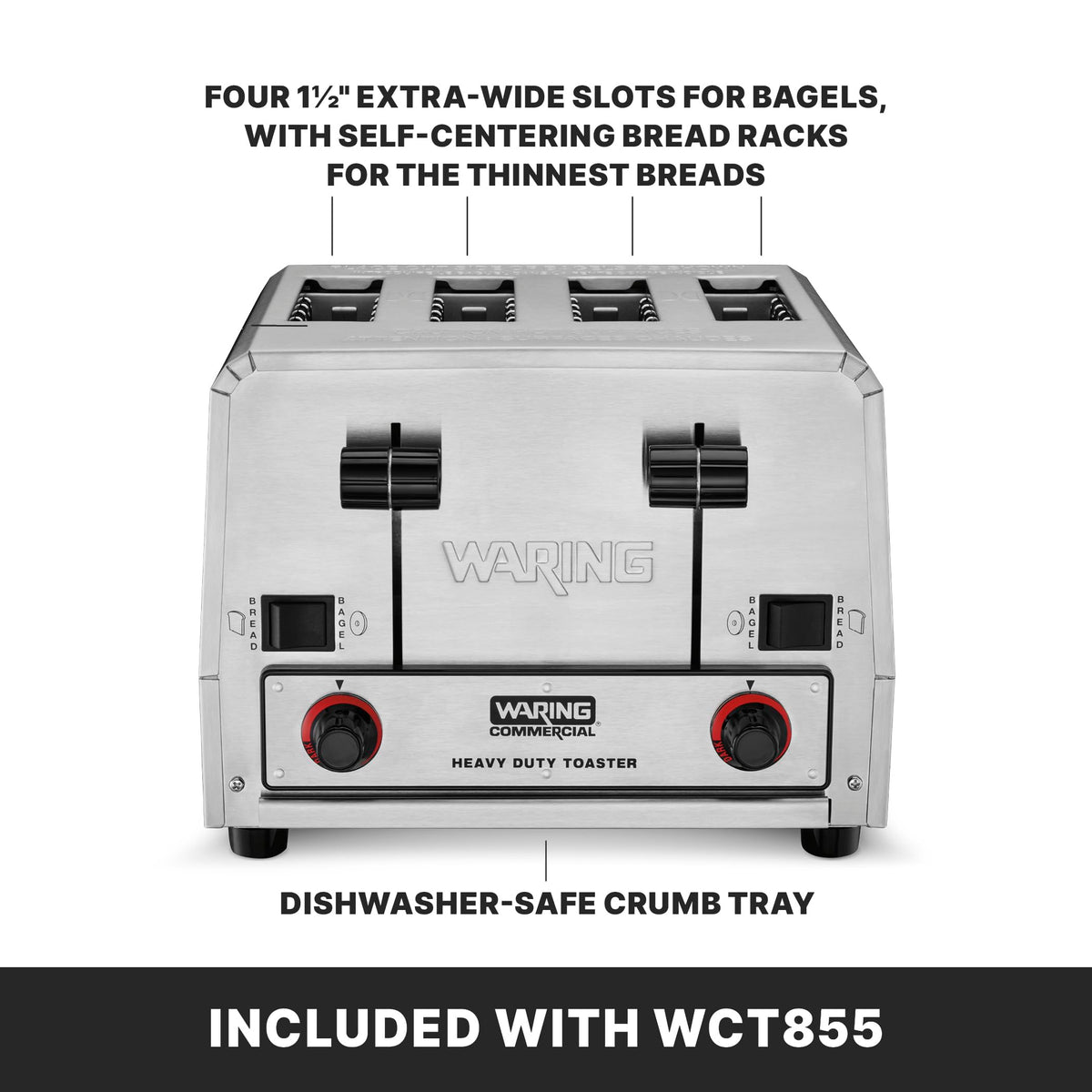 Waring WCT855 / Silver / 1 Toasters