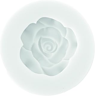 Silikomart 71.484.00.0096 Silicone Mould Sugarflex Rose, White