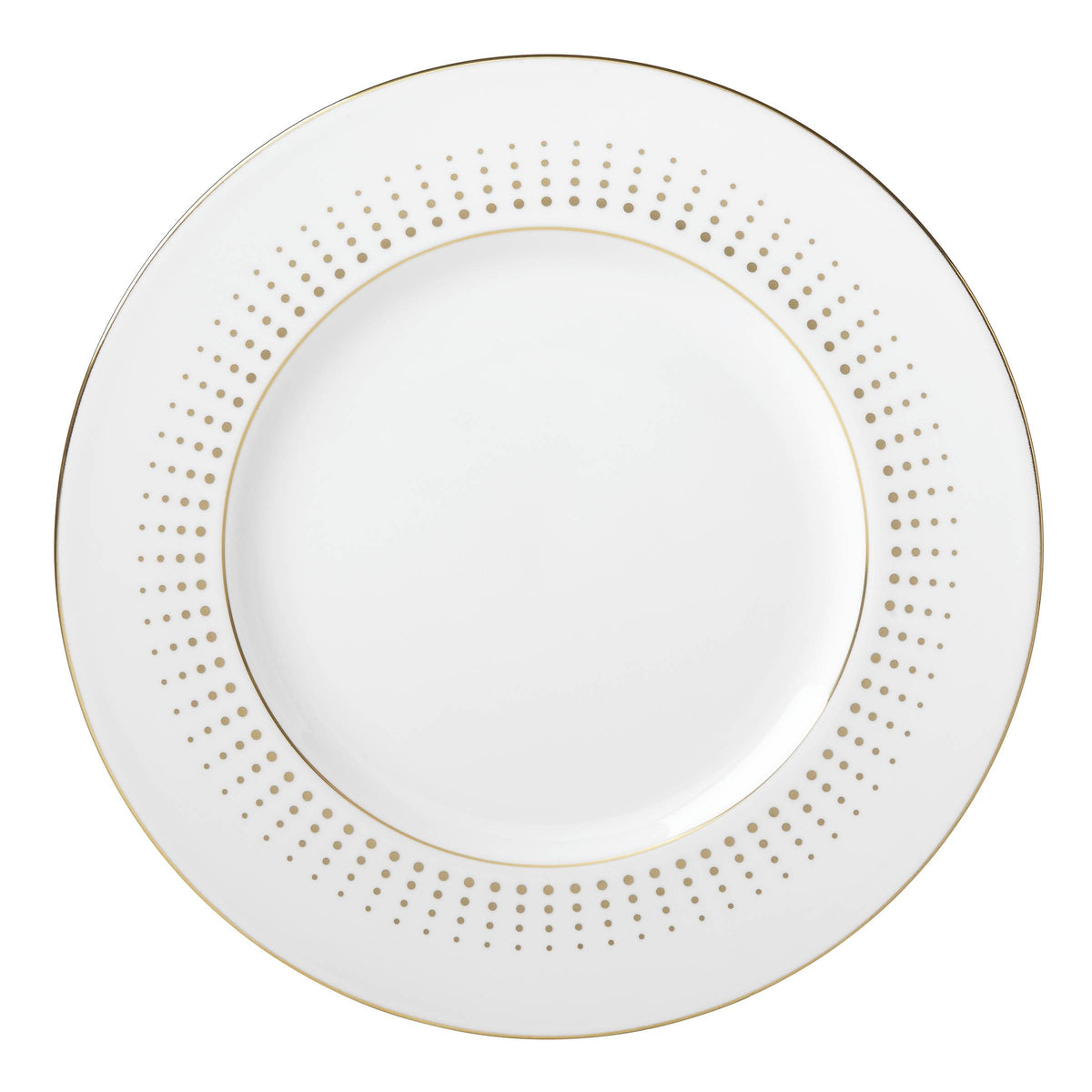 Golden Waterfall Accent Plate by Lenox – 1.15 LB, Bone China, White, Model 875883