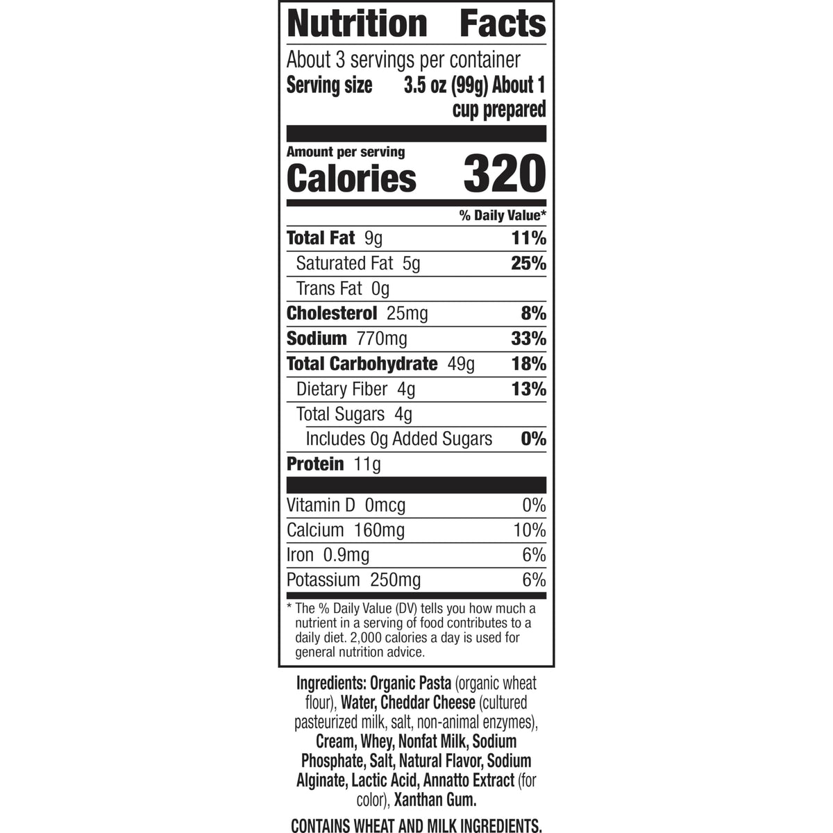 Annie's Homegrown Classic Cheddar / 11.3 Ounce (Pack of 1) / 1 Macaroni & Cheese