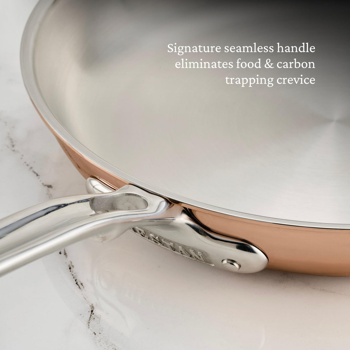 CopperBond® Aura™ 8.5" Professional Copper Skillet by Hestan – 8.5 Inches, 1.5 quarts, Copper, Model 31847