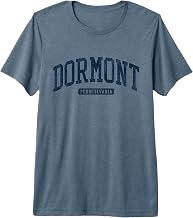 Dormont Pennsylvania PA College University Style Blue Premium Tri-blend T-Shirt