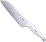 ZWILLING J.A. Henckels Japan 16807-481 HI Style Elite Santoku Knife, 7.1 inches (180 mm), White, Made in Japan, Stainless Steel, Dishwasher Safe, Made in Seki, Gifu Prefecture