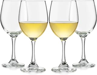 Libbey Classic White Wine Glasses, 14-ounce, Set of 4