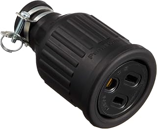 (Panasonic) Waterproof gomuko-dokonekutabodyi Grounded 2P Black wa3519 K