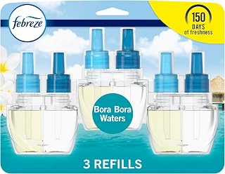 Febreze Odor-Fighting Fade Defy Plug Air Freshener Refill, Bora Bora, 0.87 Fl Oz