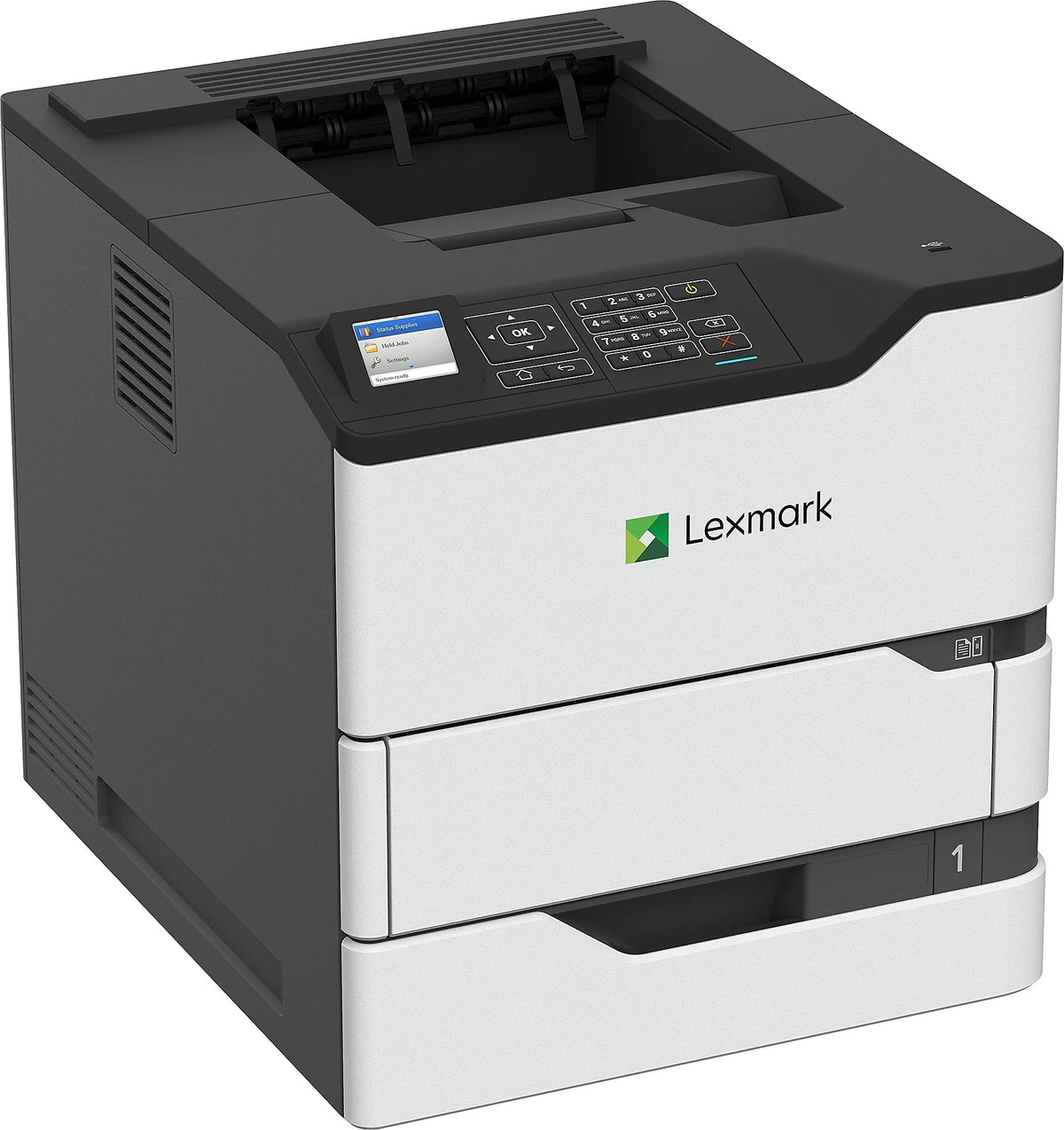 MS823N LASERPR 65PPM 1200DPI DUPLX by Lexmark – printer, Cotton, black white, Model 50G0180