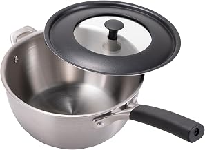 O.E.C DY5203 KAI IH Compatible Single Hand Pot, 7.1 inches (18 cm), Lid Included