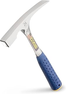 Estwing Bricklayers/Mason's Hammer, 24 oz Brick Hammer, E3-24BLC