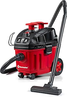 Vacmaster VF408B 1101 4-Gal 5 Peak HP Compact Household Wet/Dry Vacuum Red
