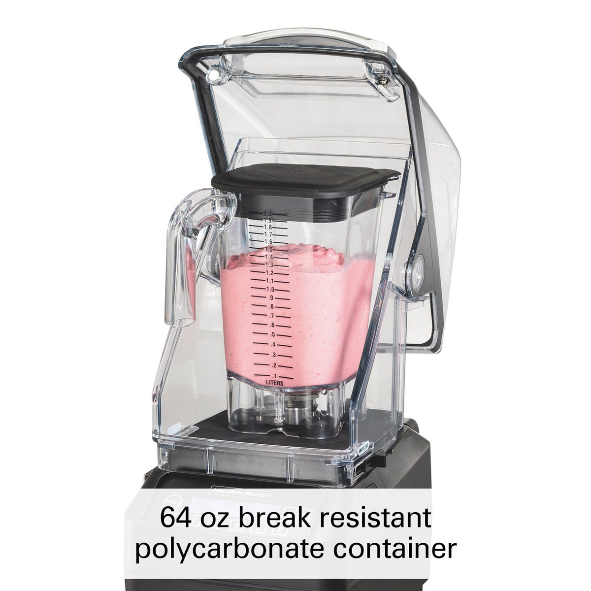Hamilton Beach Commercial 64 Ounce / 2 Liter / HBH755 / black Countertop Blenders