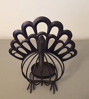 Yankee Candle Harvest Scentiments Metal Turkey Jar Candle Holder