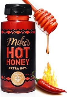 Mike's Hot Honey Extra Hot, America's #1 Brand of Hot Honey, Spicy Honey Infused with Chili Peppers, Sweet Heat, Perfect for Hot Sauce Lovers (10oz Bottle, 1 Pack) | America's #1 Brand of Hot Honey, Sweet heat, Certified Kosher, gluten-free, paleo-friendly, perfect for pizza, wings, & more.