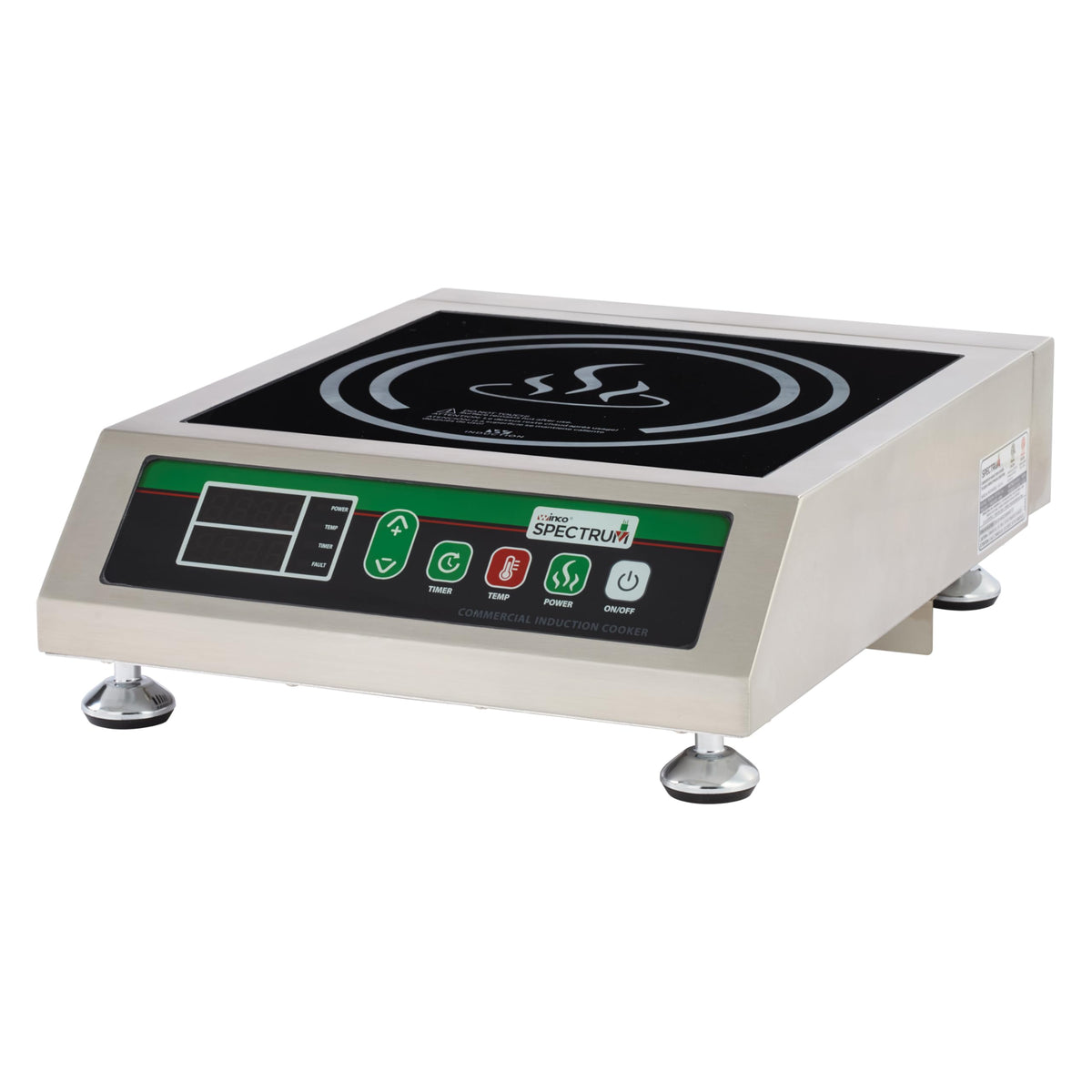 Winco 1800 W (120V) / Silver/Green/Black / Countertop Countertop Burners